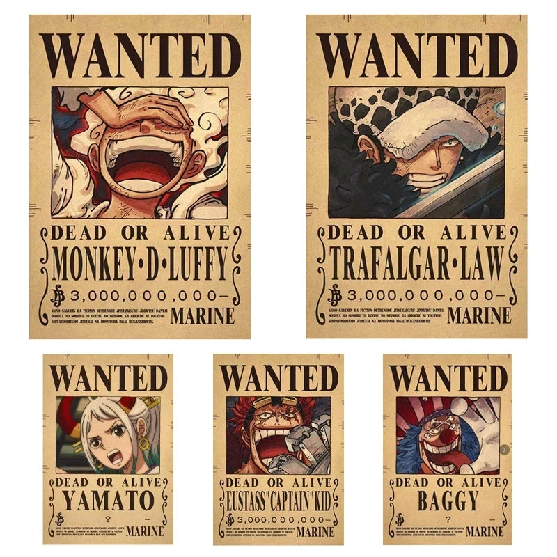 One Piece Wanted Posters