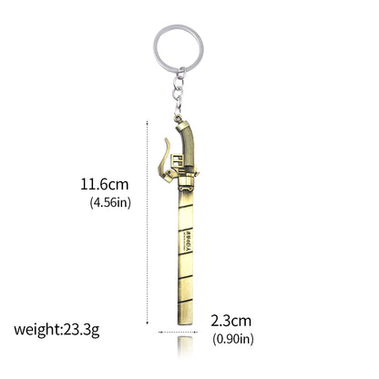 Levi Ackerman Ultrahard Steel Blade Keychain