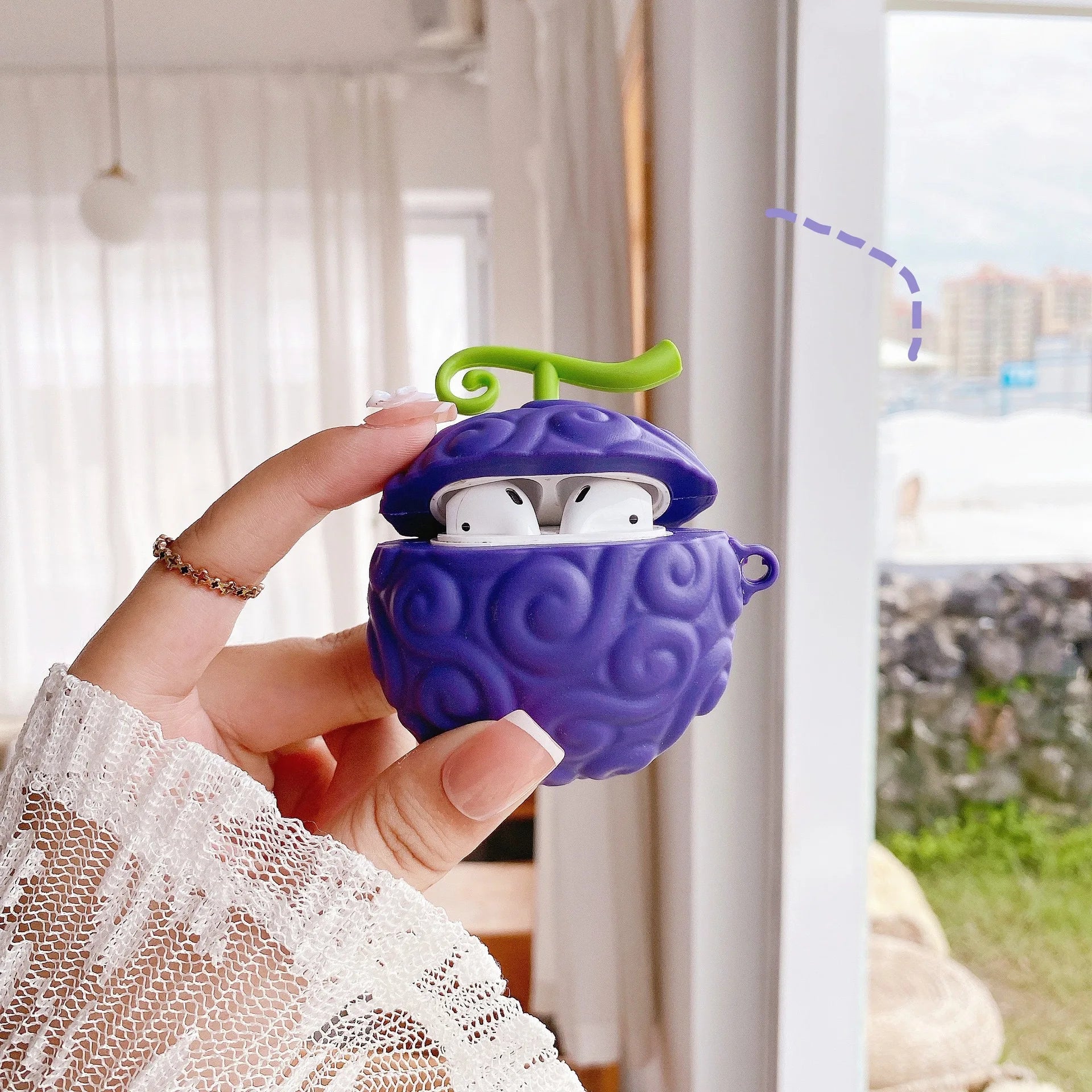 イヤホン Airpods Pro Gomu Gomu One piece Anime Onepiece Luffy Gomu Gomu Devil Fruit Earphone Case For