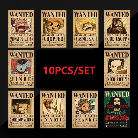 One Piece Straw Hats Wanted Posters