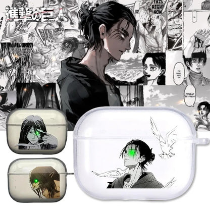 Eren Jaeger Transparent Airpods Case