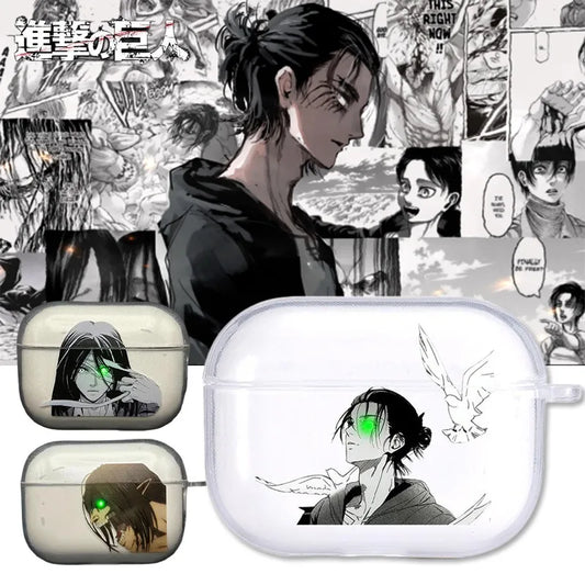 Eren Jaeger Transparent Airpods Case