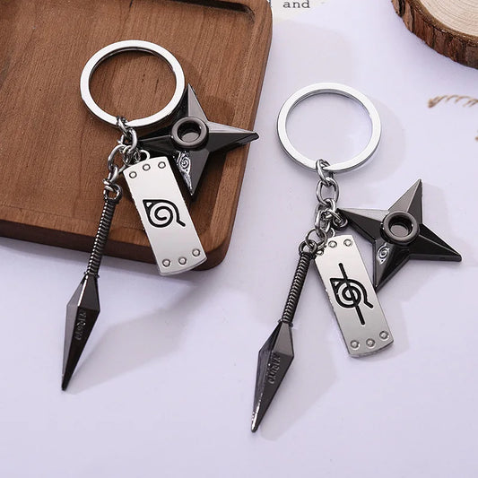 Naruto Kunai & Shuriken Keychain