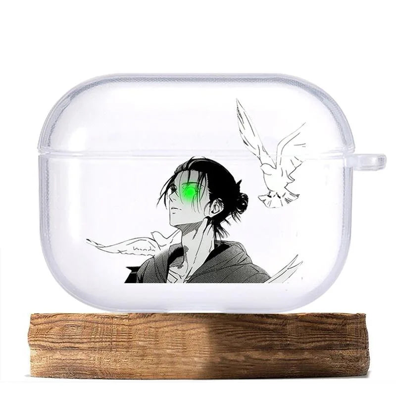 Eren Jaeger Transparent Airpods Case