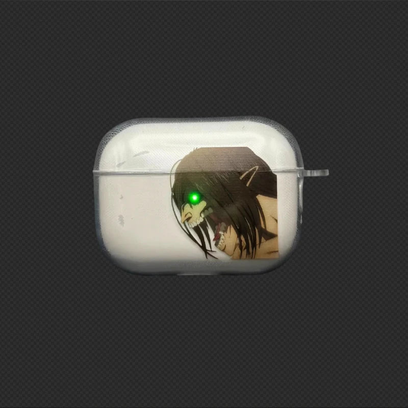 Eren Jaeger Transparent Airpods Case