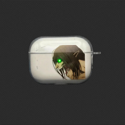 Eren Jaeger Transparent Airpods Case
