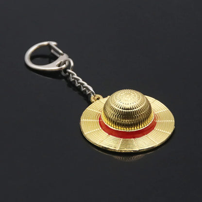 One Piece Straw Hat Keychain